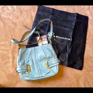 B Makowsky cross body purse Leather